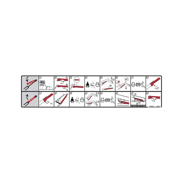Bobcat 7240018 Lift Arm Support Decal, 7240018