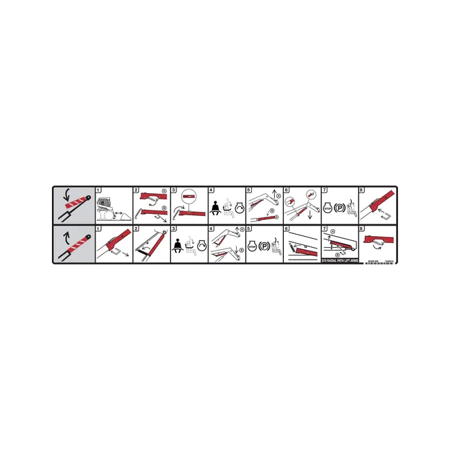 Bobcat 7240018 Lift Arm Support Decal, 7240018