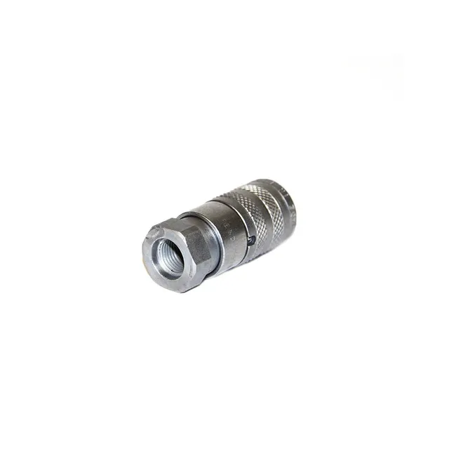 Bobcat 7246786 Flat Faced Female Coupler, 1/4" body, 9/16" UNF/ORB thread, 7246786