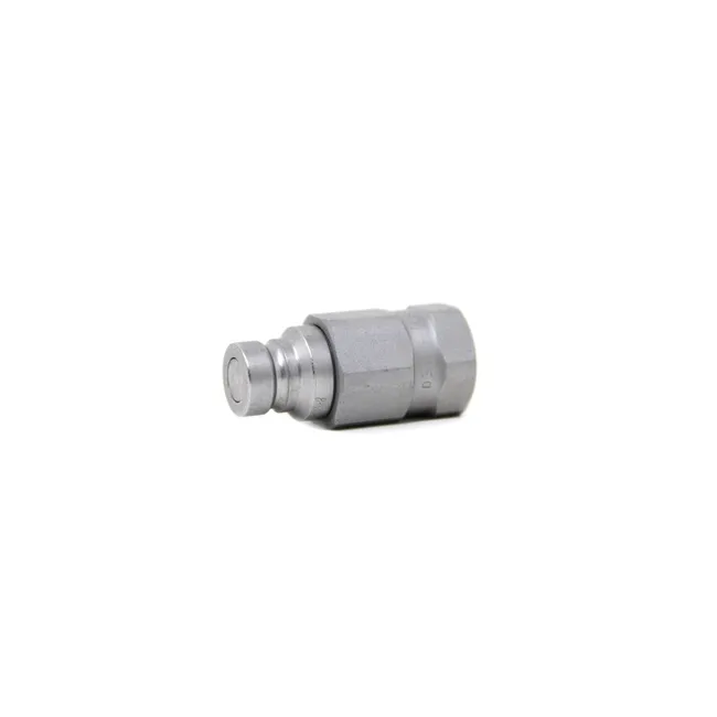 Bobcat 7246787 Flat Faced Male Coupler, 1/4" body, 9/16" UNF/ORB thread, 7246787