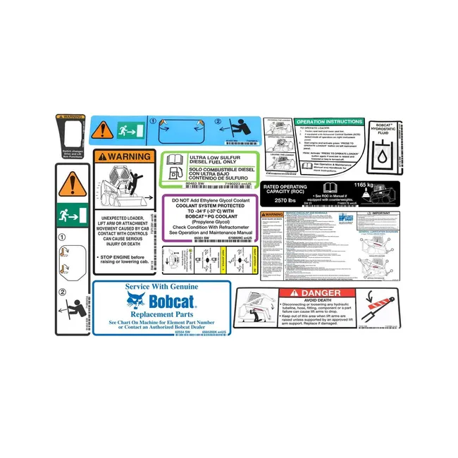 Bobcat 7248051 Kit Decal, 7248051