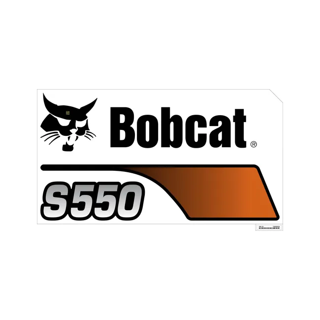 Bobcat 7302602 LH S550 Model Decal for Skid Steer Loaders, 7302602