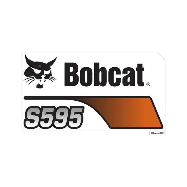 Bobcat 7302832 Left S595 Bobcat Decal, 7302832