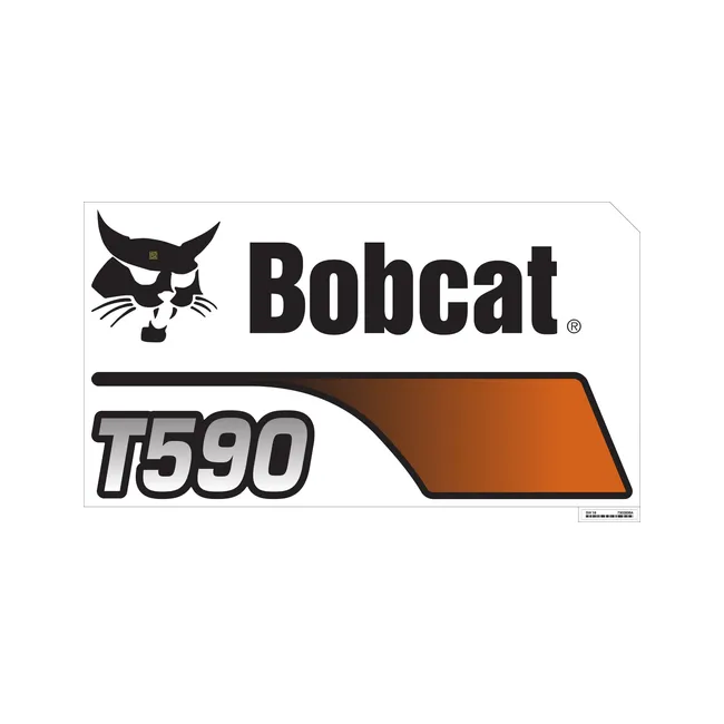 Bobcat 7302836 Left T590 Model and Bobcat Decal, 7302836