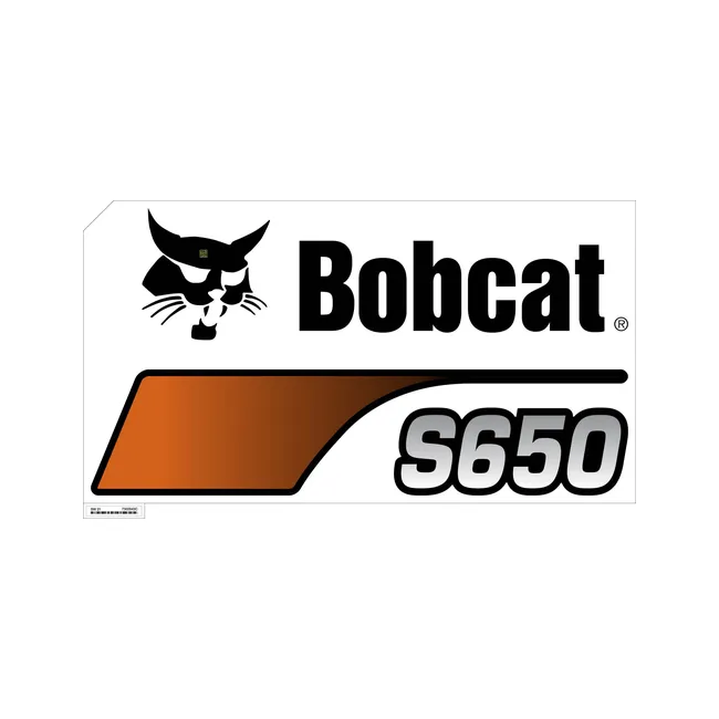 Bobcat 7302843 Upright S650 Rh Decal, 7302843