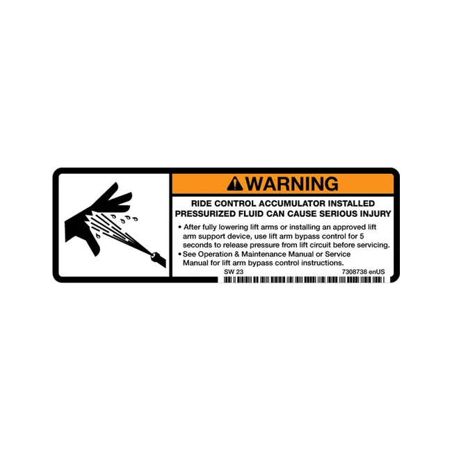Bobcat 7308738 Safety Decal for Loaders, 7308738