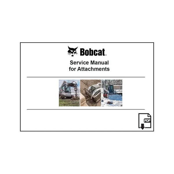 Bobcat 7308792ENUSPDF Forestry Cutter Attachment Service Digital Manual, 7308792ENUSPDF