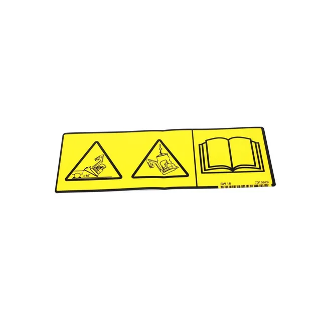 Bobcat 7310829 Warning Decal for Excavators, 7310829