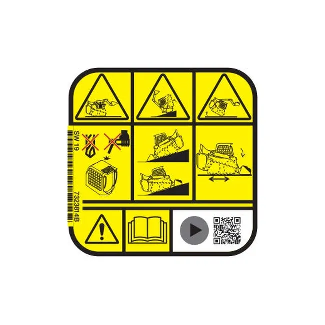 Bobcat 7323814 Warning Decal for Loaders, 7323814