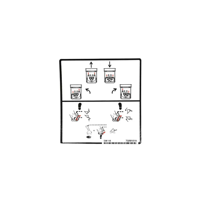 Bobcat 7326101 Control Decal for Skid Steer Loaders, 7326101