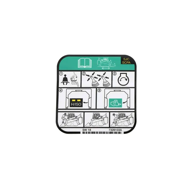 Bobcat 7326103 Operation Decal for Loaders, 7326103