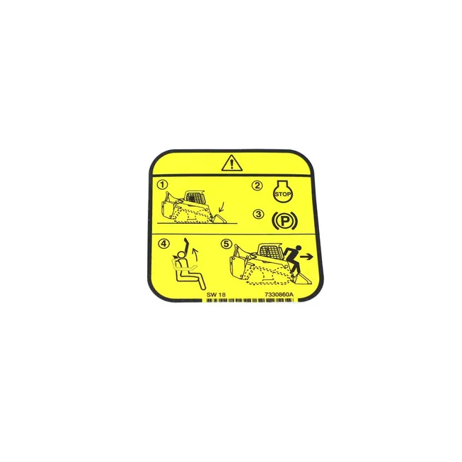 Bobcat 7330860 Warning Decal for Loaders, 7330860