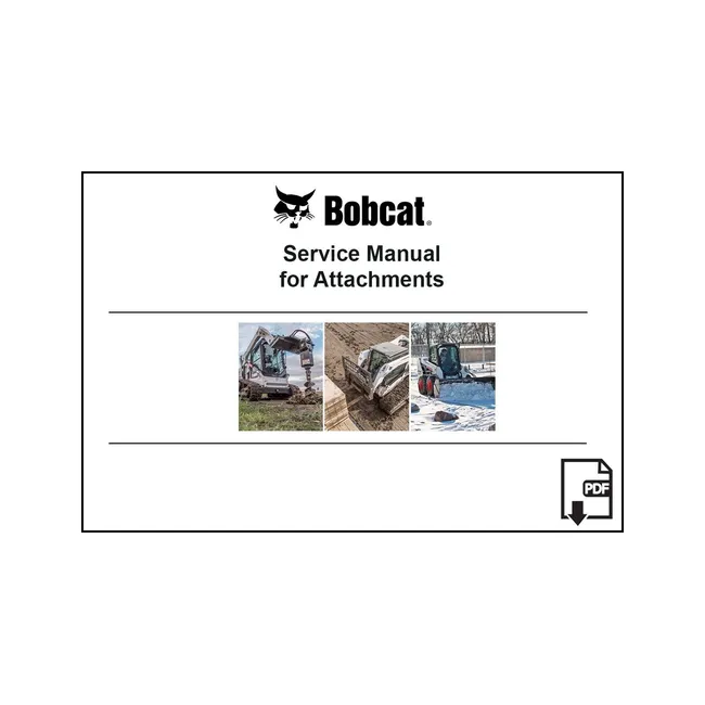 Bobcat 7335777ENUSPDF Wheel Saw Attachment Service Digital Manual, 7335777ENUSPDF