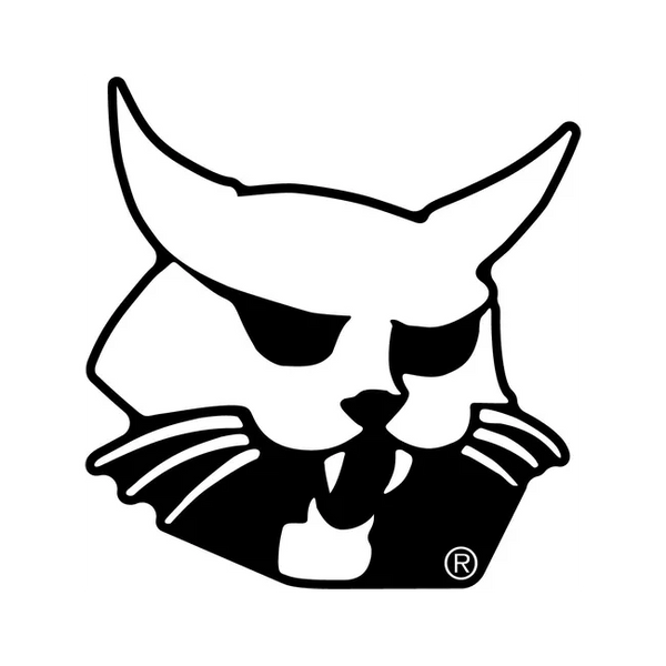 Bobcat 7339303 7.26 x 7.03 Bobcat Head Logo Decal for Loaders, 7339303