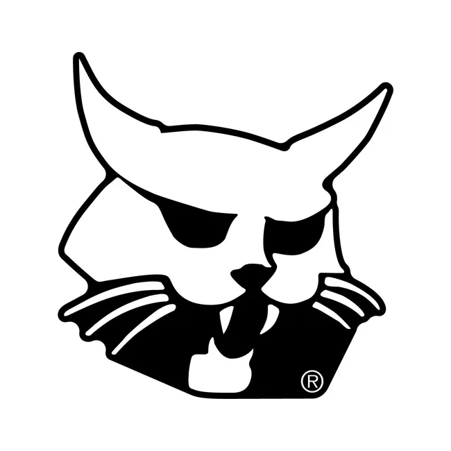 Bobcat 7339303 7.26 x 7.03 Bobcat Head Logo Decal for Loaders, 7339303