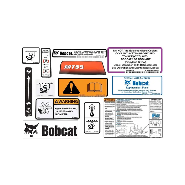 Bobcat 7339598 MT55 Decal Kit for Mini Track Loaders, 7339598