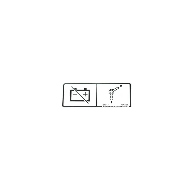Bobcat 7342035 Disconnect Decal for Articulated Loaders and Excavators, 7342035