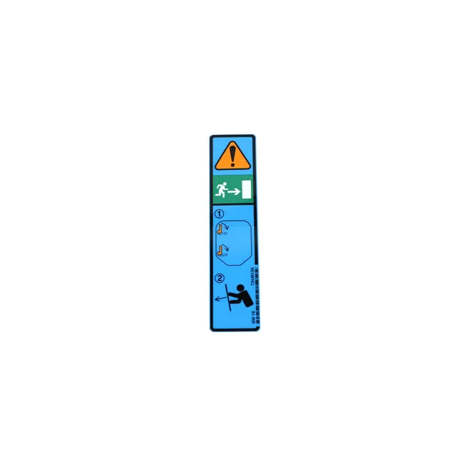 Bobcat 7344613 Emergency Door Decal for Loaders, 7344613