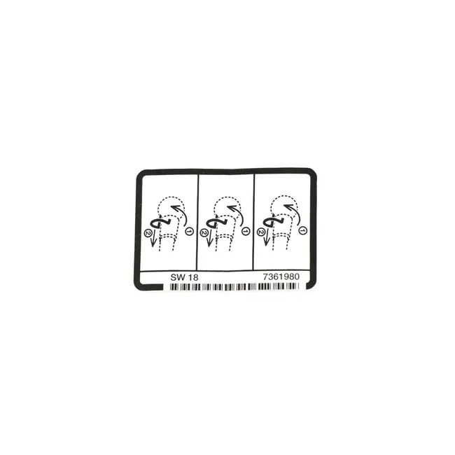 Bobcat 7361980 Spring Removal Decal for Loaders, 7361980
