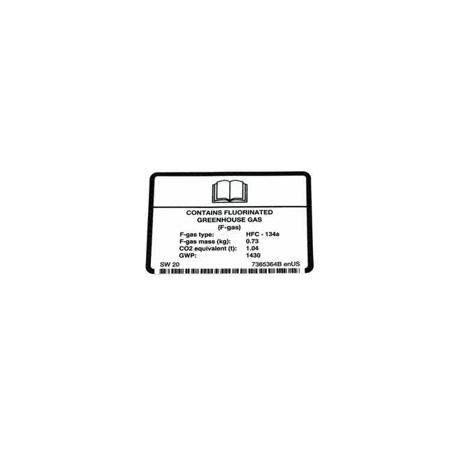 Bobcat 7365364 HVAC Decal for Loaders, 7365364