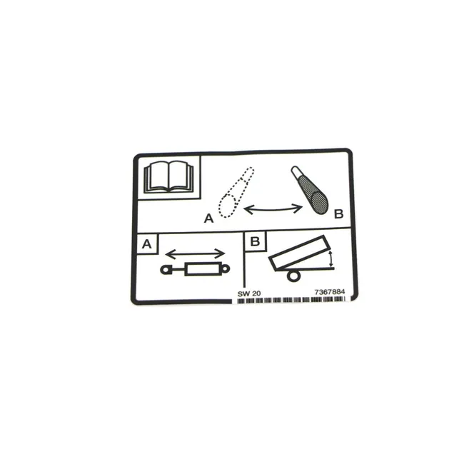 Bobcat 7367884 AUX Hydraulic Decal for Work Machines, 7367884