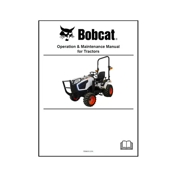 Bobcat 7372813ENUS 5545 5550 5555 5558 Tractor Operation and Maintenance Manual Paper Copy, English