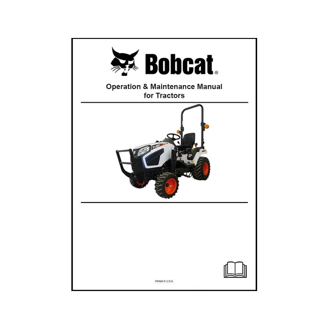 Bobcat 7372813ENUS 5545 5550 5555 5558 Tractor Operation and Maintenance Manual Paper Copy, English