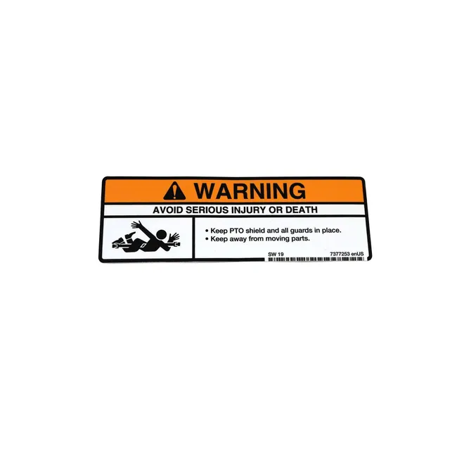 Bobcat 7377253 Rear PTO Decal for Tractors, 7377253