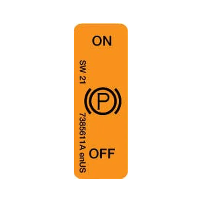Bobcat 7385611 Park Brake Lever Decal, 7385611