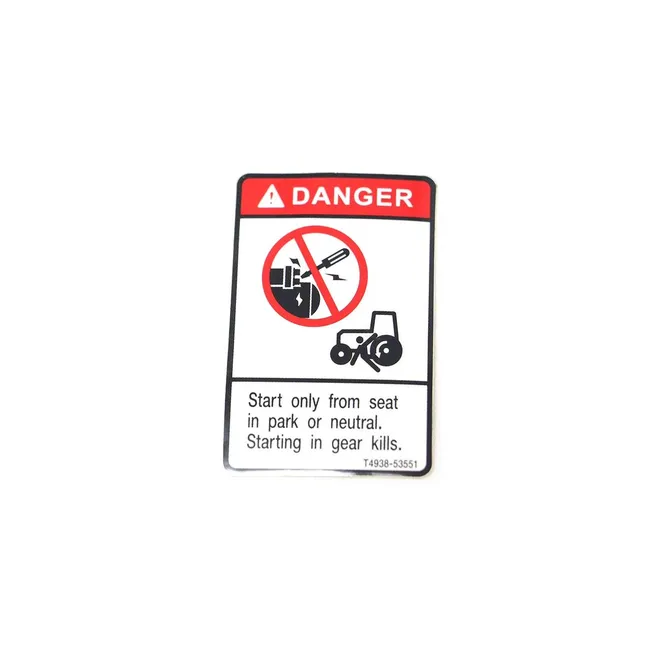 Bobcat 7385626 Danger Decal, 7385626